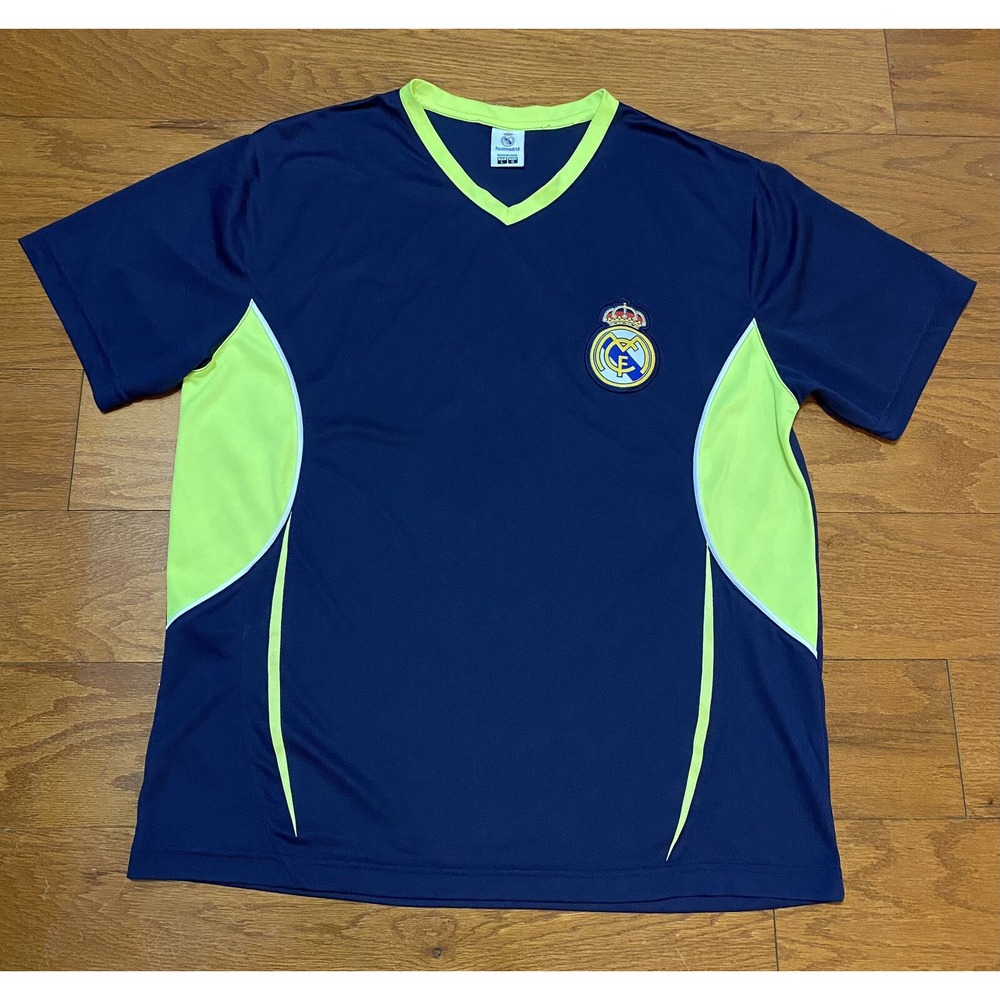 Real Madrid Performance Jersey Licensed Real Madrid Shirt V Neck Large L